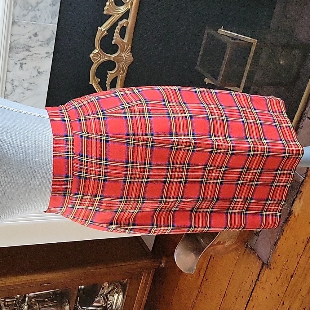 Vintage Leslie Fay Tartan Skirt - Picture 5 of 10